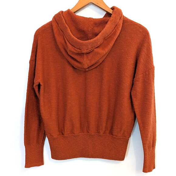 Madewell | Clairview Hoodie Sweater in Maple Glow Rust Orange | Size XXS - Picture 7 of 11
